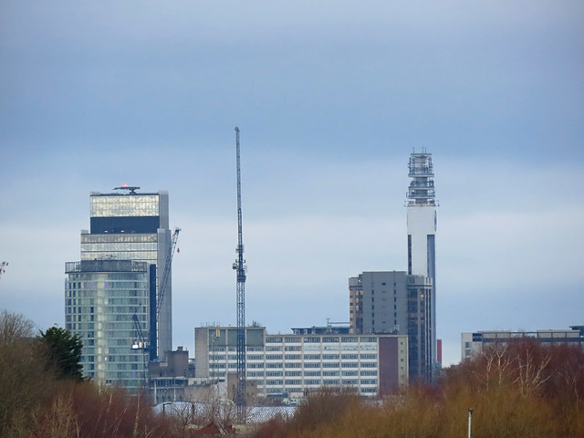 103 Colmore Row, Rotunda and BT Tower from Tyseley
