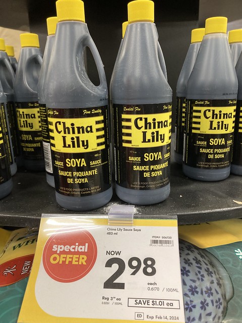 Things made in Toronto Canada: China Lily soya sauce