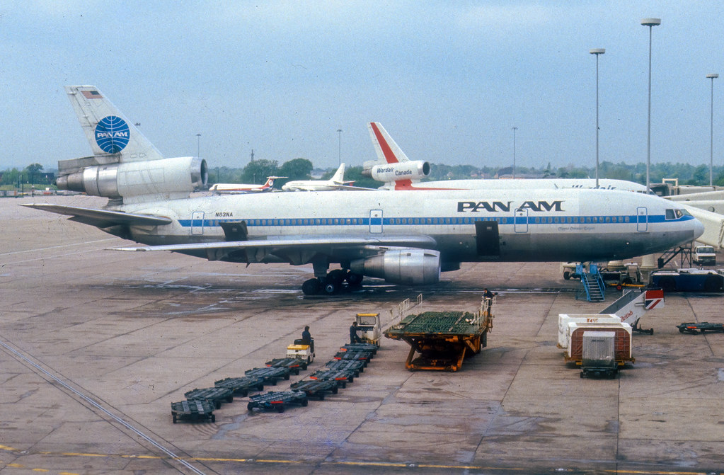 Pan Am DC-10-30; N83NA@MAN, June 1983