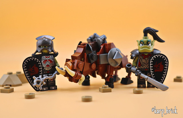 Lego - War Boar and Black Orcs - Warhammer