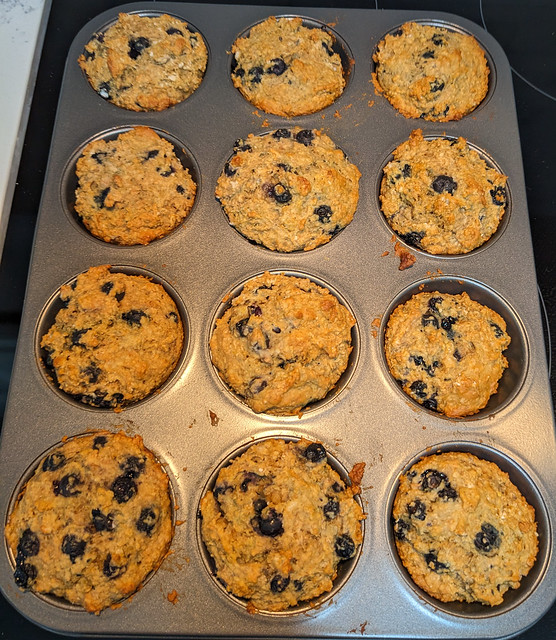 My first ever batch of Blueberry muffins