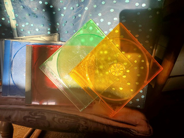 CDs in sun.