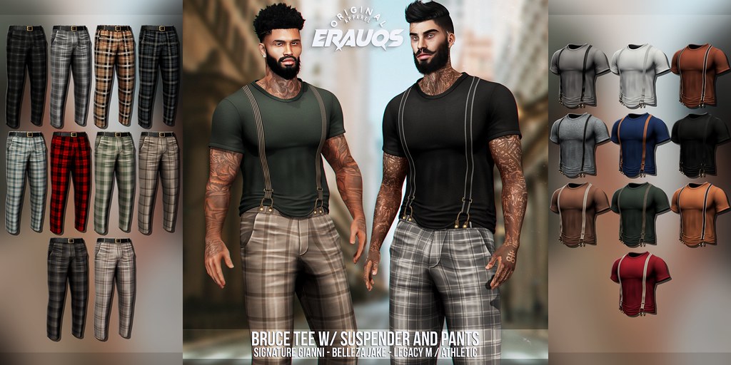 [ ERAUQS ] – Bruce Tee w/ Suspender and Pants at TMD
