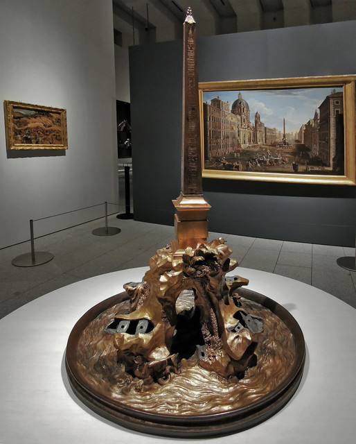 escultura de bronce dorado Fuente de los Cuatro Ríos 1631 de Bernini Galería de las Colecciones Reales Patrimonio Nacional Madrid