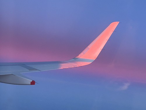 Sunset at 3600 feet by Martyn Hird, morocco british airways a320 sunset
