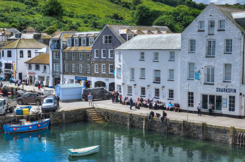 The harbourside at Mevagissey, Cornwall