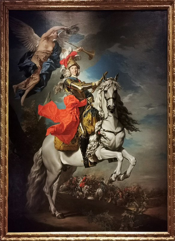 pintura retrato de Felipe V a caballo 1737 de Louis Michel van Loo Museo Galería de las Colecciones Reales Patrimonio Nacional Madrid