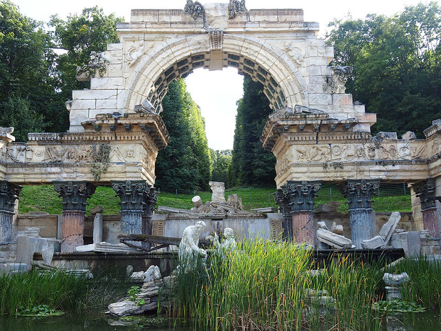 Roman Ruins In Schonbrunn Palace Gardens