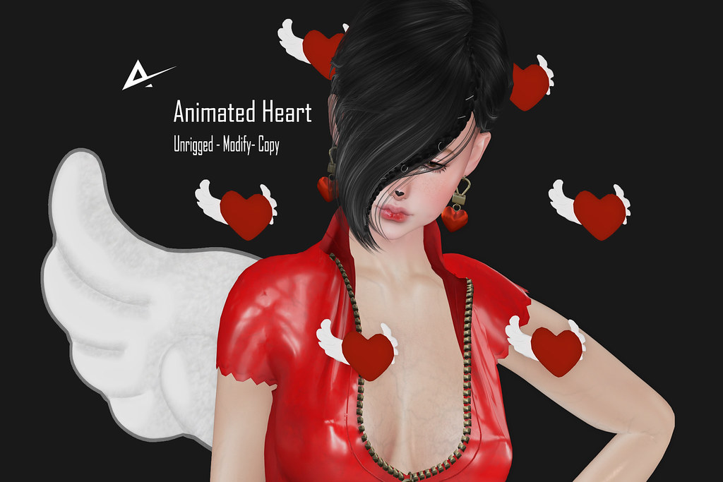 Hearts animated Body Valentine 60 LS