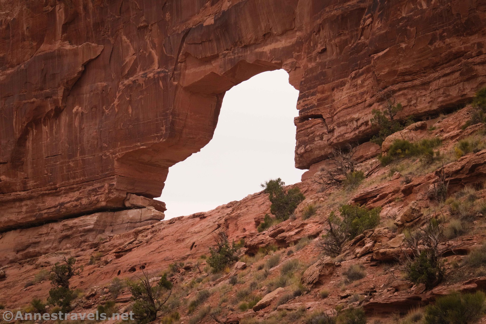You can see why Gold Bar Arch is known as Jeep Arch, Moab, Utah
