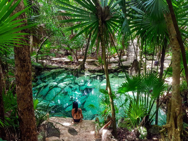 Riviera Maya cenotes - Cenote azul