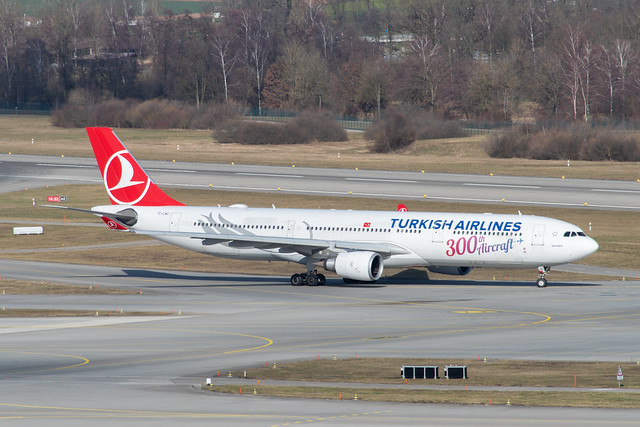 Turkish Airlines Airbus A330-300; TC-LNC@ZRH;06.02.2024