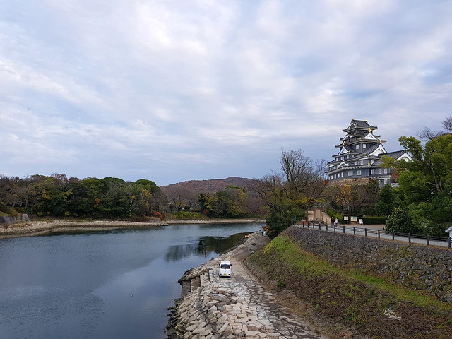 okayama castle wide view