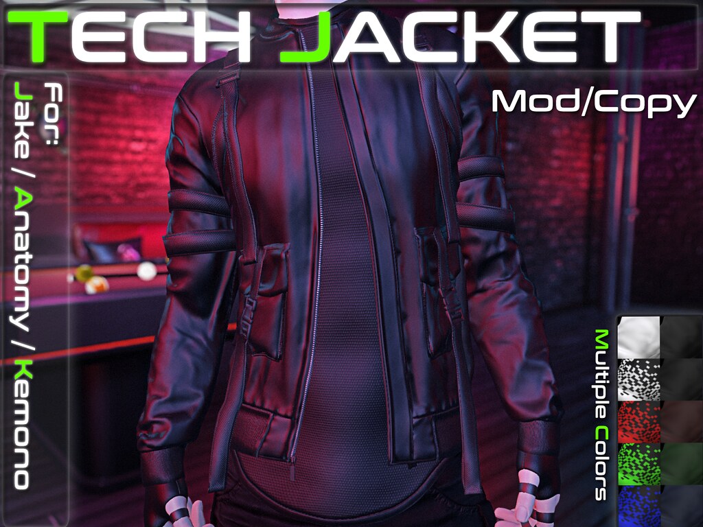 Tech style strap jacket