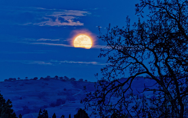 Moonrise over Lime Ridge