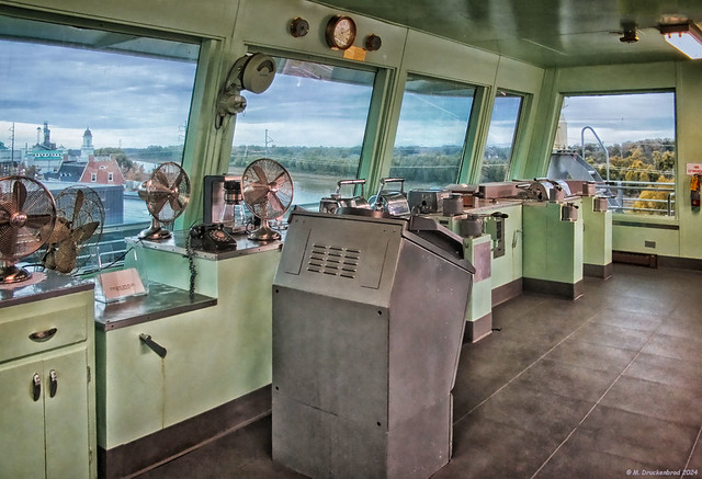 The Pilothouse of the Riverboat at the Lower Mississippi River Museum in Vicksburg