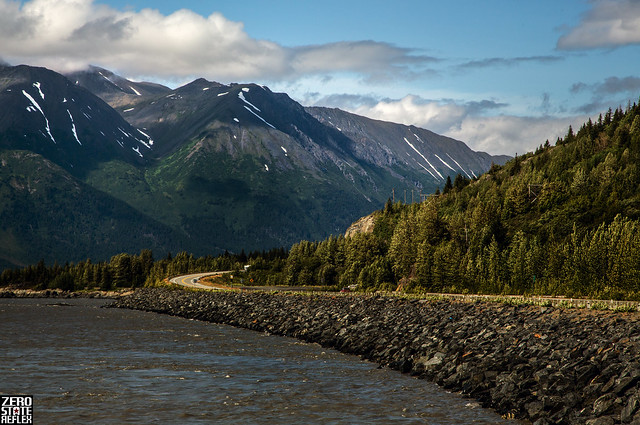 Mountains_Old Seward Highway_Roads_Summer_Alaska