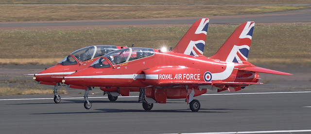 RAF Red Arrows 2x H.S.1182 Hawk T.1A XX188, XX319