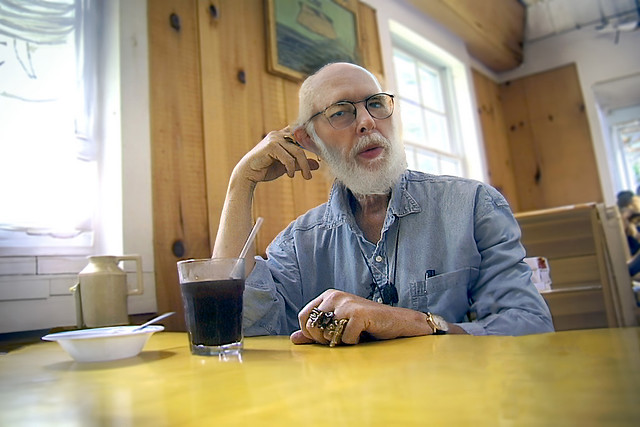 Edward Gorey at Jack's Outback for Lunch, August 1998