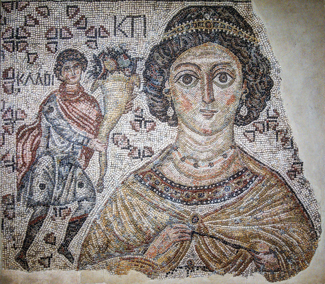 US NY NYC Metropolitan Museum mosaics from Africa & Byzantium exhibit 8678