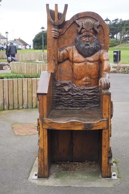 Sculptured Chair with Viking