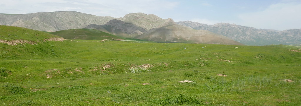Grand paysage ouzbek, Monts Zarafshan, district de Kitob, province de Kachkadaria, Ouzbékistan.
