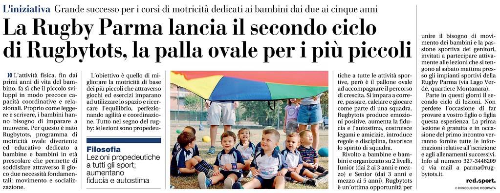 Gazzetta di Parma 07.02.24 - RUGBYTOTS