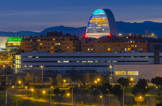 BBVA´s Headquarters at Las Tablas neighborhood, Madrid, Spain