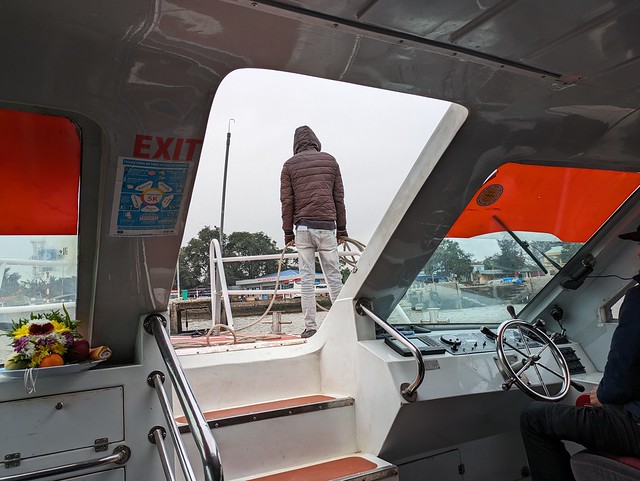 On the Speed Boat from Cat Ba Island to Cat Hai Island, Vietnam