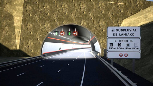 Túnel subfluvial de Lamiako entre Getxo y Sestao