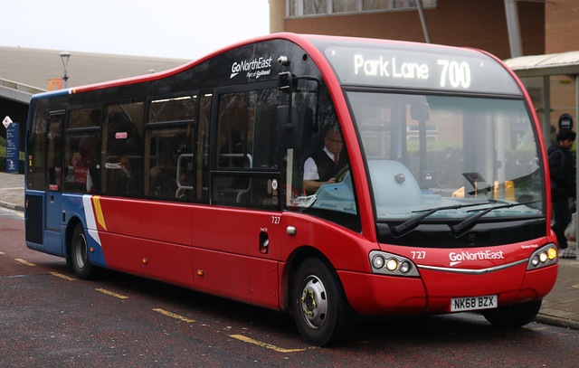 Go North East: 0727 NK68BZX Optare Solo SR