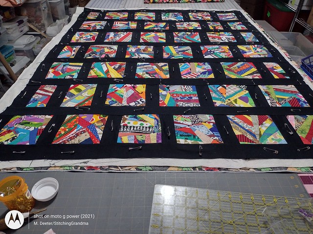 Pinned and ready to quilt