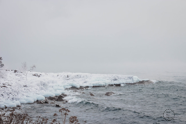 Icy Shore of Lake Superior, Two Harbors, MN