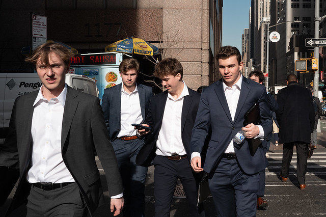 Young Suits on Sixth  Avenue