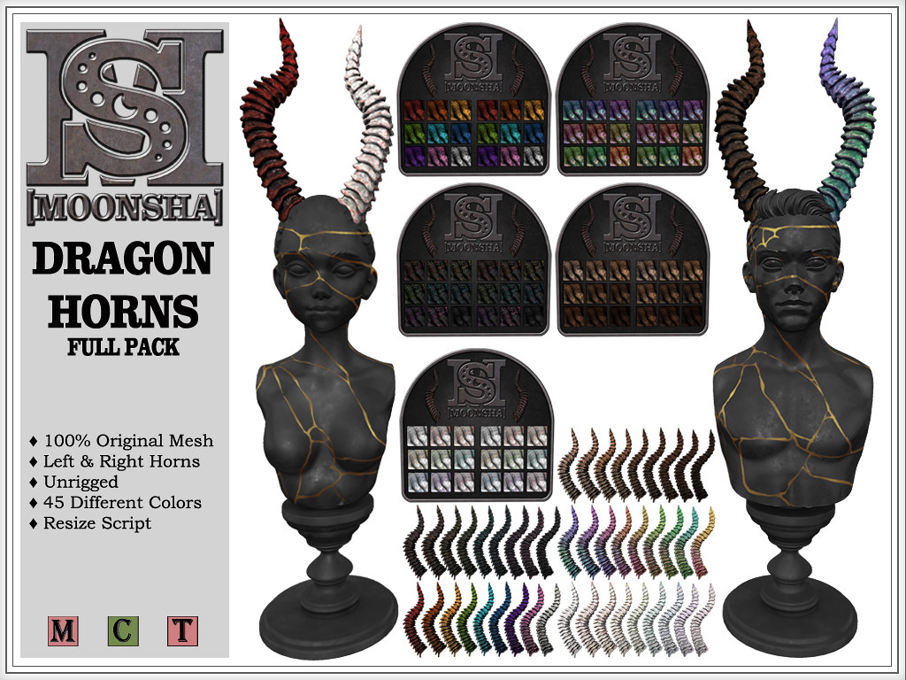 [MoonSha] Dragon Horns – FULL PACK