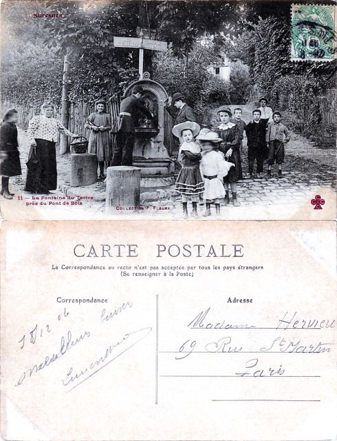Suresnes - La Fontaine du Tertre près du Pont de Bois - 1906