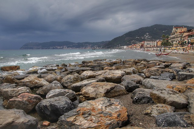 Alassio beach just before the rain #Explore February 10, 2024