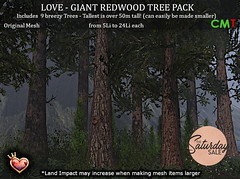 LOVE GIANT REDWOOD TREE PACK
