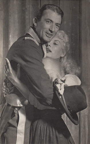 Barbara Payton and Gregory Peck in Only the Valiant (1951)