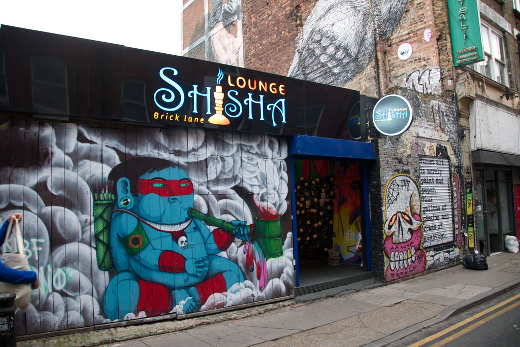 DSC_3213 Brick Lane East London Street Artwork Shisha Lounge Hanbury Street