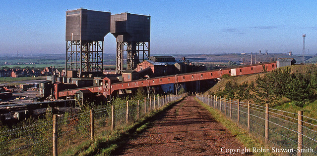 British Coal - Warsop Main Colliery - View looking West - 8.iv.1990