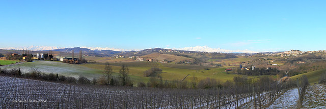 ATTENDENDO LA PRIMAVERA in Monferrato, una zona collinare compresa tra la destra idrografica del Po, l’Appennino Ligure, le Langhe e il Roero. Alcuni paesi sono siti World Heritage UNESCO.  Vignale Monferrato, Piemonte, ITALIA. EXPLORE 11-02-2024.