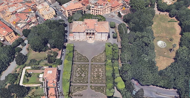 1927 b 2024 Frascati Villa Lancellotti (XVII sec) a destra il parco dell'OmbrellinoFoto De Alvariis by Google maps