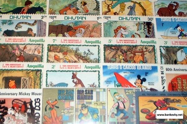Motives 50 various Comics stamps