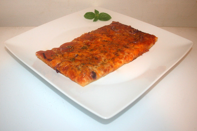 11 - Pizza Salami & Onion - Side view / Seitenansicht
