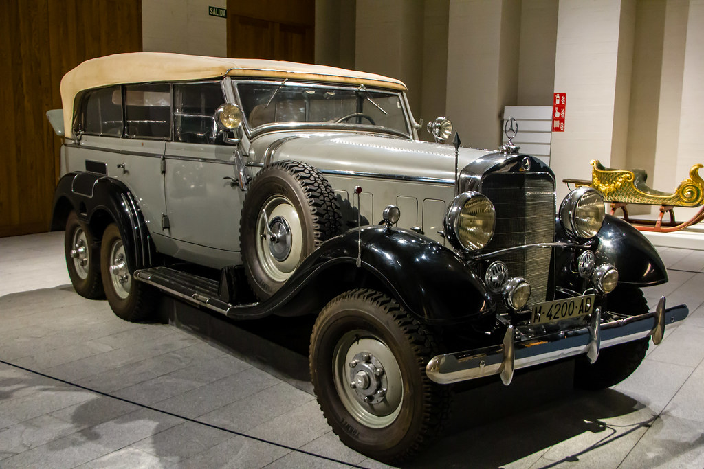 Mercedes Benz especial 540 G4 W31 todoterreno automóvil 1939 regalo a Franco del embajador alemán Museo Galería de las Colecciones Reales Patrimonio Nacional Madrid 02