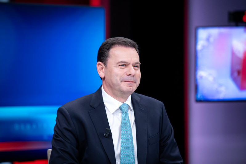 Luís Montenegro, líder da Aliança Democrática, no Debate com o PAN