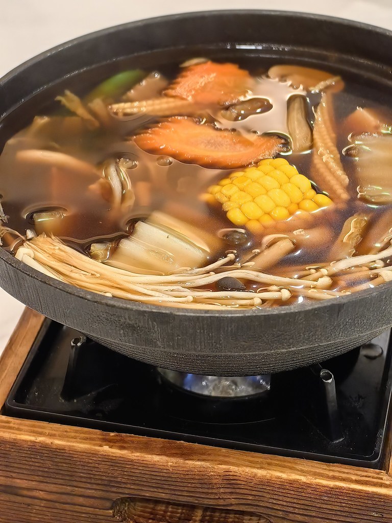 養生蔬菜菇料壽喜料 Japanese Sukiyaki Soup Pot with Vegetables rm$15.90 @ 港灣茶餐廳 Q House Taipan Subang Jaya USJ10