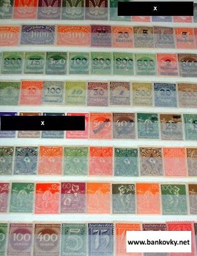 German Empire 100 various stamps mint