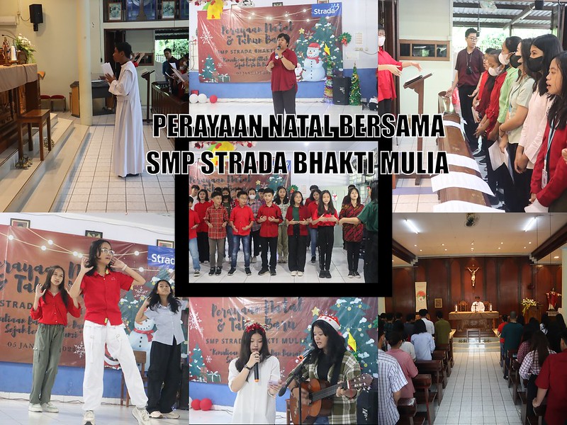 SMP Strada Bhakti Mulia Melaksanakan Natal dan Tahun Baru Bersama di Sekolah